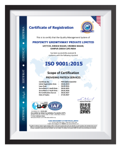 ISO 9001:2015 certificate of registration